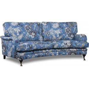 Spirit 3-personers buet Howard sofa i blomstret stof - Eden Parrot Blue