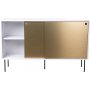 Volume sknk 132 cm - Hvid / messing