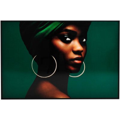 Glasmaleri - Green Obsession - 120x80 cm