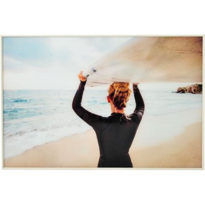 Glasmaleri - Surf Nero - 120x80 cm