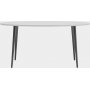 Oslo spisebord 160 x 80 cm - Hvid/sort