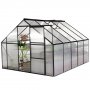 Drivhus Walk-in - 7,8 m - sort