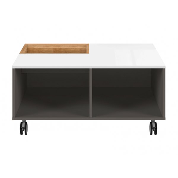 Link sofabord 90,5 x 90 cm - Grafitgr/hvid