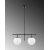 Rosenrd loftslampe 10755 - Sort/hvid