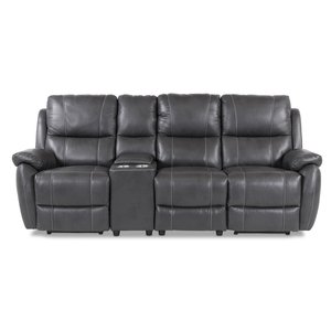 Enjoy Hollywood hvilestol (Bio sofa) - 3-pers. (Elektrisk) i gr imiteret lder (model H)