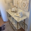 Kundebillede Hvid marmor bordplade - 110x35x81,5 cm