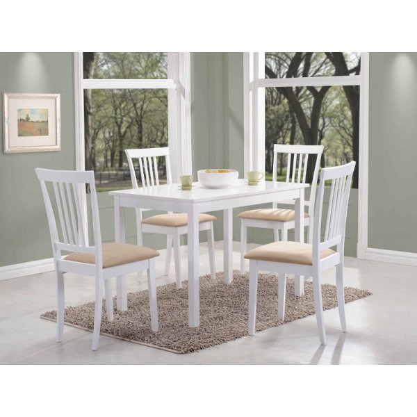 Spisebord Fulton 110 cm - Hvid