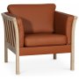 Pure lnestol i lder - Cognac (lder) / Lyst tr