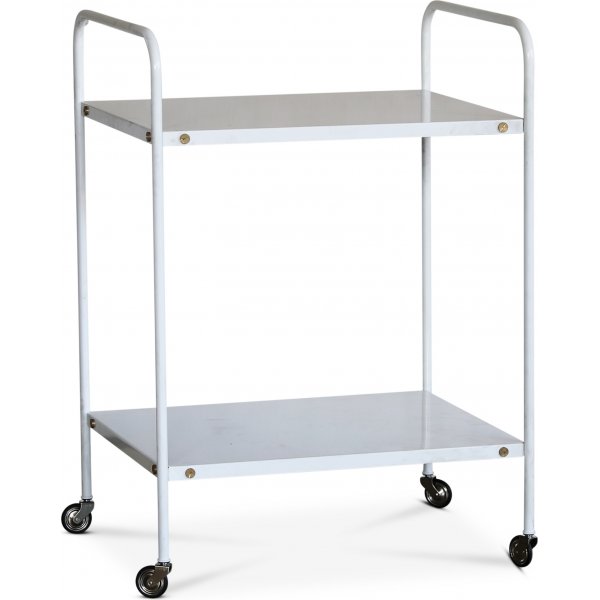 Revel serveringsvogn retro 60 x 45 cm - Hvid / Messing