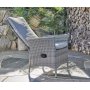 Rosario justerbar udendrs stol- Lysegr polyrattan
