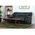 Dominic 2-personers sofa i sort kunstlder + Pletfjerner til mbler