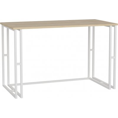 Kane skrivebord 120 x 60 cm - Hvid/eg