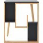 Sally skrivebord 120x60 cm - Antracit/eg