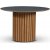 Sumo spisebord Ø118 cm - Olieret eg / Plastlaminat mørkegrå virrvarr
