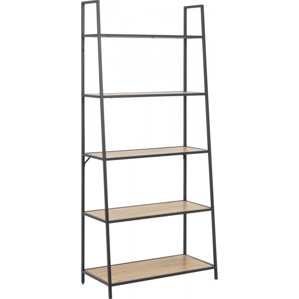 Seaford stigehylde 77x174 cm - Eg/sort