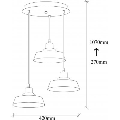 Berkeley loftslampe 189-S2 - Messing