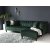 Dotto divan sofa med nitter - Grnt fljl + Mbelplejest til tekstiler