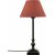 Lisa bordlampe - Sort/rd - 45 cm