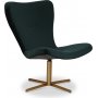 Spekerd designer lnestol - Grn (Fljl) / Messing
