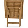 Grunnebo sammenklappeligt spisebord i teak - 70x70 cm