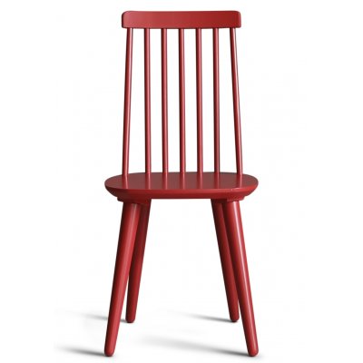 Dalsland spisegruppe: Spisebord i sort/eg med 6 rde stole