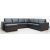 Solna XL U-sofa i bundet lder - Venstre + Pletfjerner til mbler
