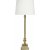 Linn bordlampe - Hvid/guld - 62 cm