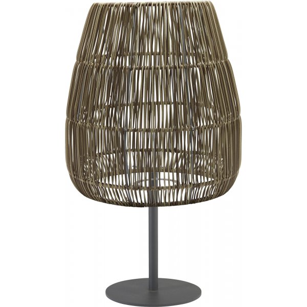 Agnar Saigon bordlampe til udendrs brug - Kunstrattan/sort - 71 cm