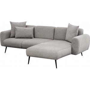 Side divan sofa hjre - Lysegr