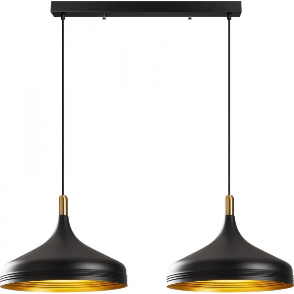 Samba loftslampe 3777 - Sort/guld