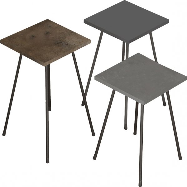 Luiz bord 29 x 29 cm - Gr/mrk Gr/bronze