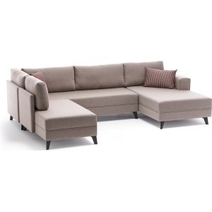 Efsun u-seng sofa - Creme hvid