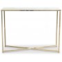 Palasso konsolbord - Messing / Lys marmorering