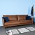 Harpan 3-personers sofa - Brun ko-lder + Mbelplejest til tekstiler