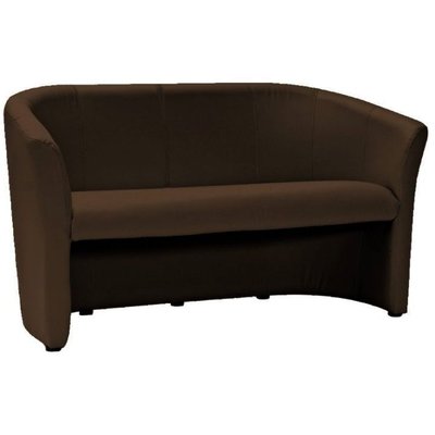 Charity 3-personers sofa - Mørkebrun (PU)