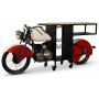 Svvefly motorcykel bar bord/disk 226 x 45,7 cm - Metal/mango