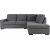 Solna sofa med ben finish 244 cm - Hjre + Tekstilrensning til mbler