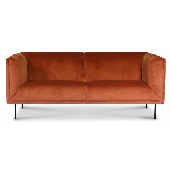 Savona 3-personers sofa - Orange velour