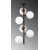 Facet loftslampe 10445 - Sort/antik/hvid