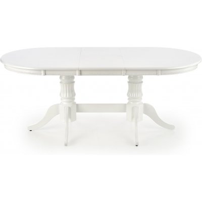 Leonardo udtrkbart hvidt spisebord 90x150-190 cm