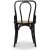 Sintorp spisebordsst, rundt spisebord 115 cm inkl. 4 stk. Samset sorte stole i bjet tr - Beton (Laminat)