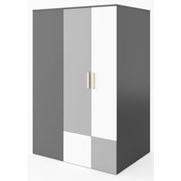 Jeffry garderobe - Graphite/lysegrå - Højrevendt Jeffry garderobe - Graphite/lysegrå - Højrevendt