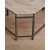 Rami hjrne skrivebord 138/138 x 49 cm - Gr-beige/sort