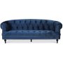 Chesterfield Oxford 3-pers. Sofa - Bl fljl