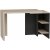 Frank skrivebord 120 x 60 cm - Beige/antracit