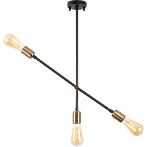 Bedste loftslampe 10330 - Sort/guld