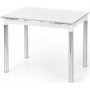 Aldona spisebord 96-142 cm - Hvid/krom