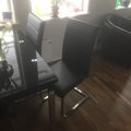 Kundebillede Macy stol - Sort (PU) / Krom