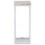 Accent sengebord/piedestal 65 - Hvid / beige