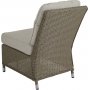 Baskemlle sofagruppe; Hjrnesofa med bord i naturrattan